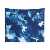 Prussian Bleu - Cyanotype Flowers In Water - Indoor Wall Tapestries