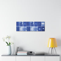 Hanna Rae, Prussian Bleu - Cyanotype Collage - Canvas Gallery Wraps