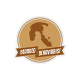 Bearded Behaviorist - Tan Kiss-Cut Stickers