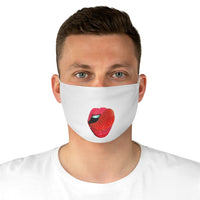 Strawberry Lip'd Fabric Face Mask