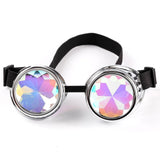 Round Steampunk Kaleidoscope Glasses