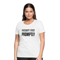 Prompt Fade Promptly Women’s Premium T-Shirt - white