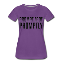 Prompt Fade Promptly Women’s Premium T-Shirt - purple