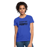 Prompt Fade Promptly Women's T-Shirt - royal blue