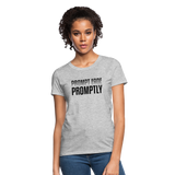 Prompt Fade Promptly Women's T-Shirt - heather gray