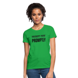 Prompt Fade Promptly Women's T-Shirt - bright green