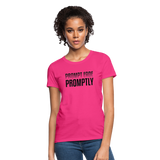 Prompt Fade Promptly Women's T-Shirt - fuchsia