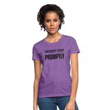 Prompt Fade Promptly Women's T-Shirt - purple heather