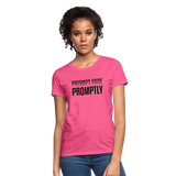 Prompt Fade Promptly Women's T-Shirt - heather pink