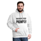 Prompt Fade Promptly Contrast Hoodie - white/gray
