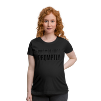Prompt Fade Promptly Women’s Maternity T-Shirt - black