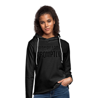 Prompt Fade Promptly Unisex Lightweight Terry Hoodie - charcoal gray