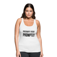 Prompt Fade Promptly Women’s Premium Tank Top - white