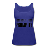 Prompt Fade Promptly Women’s Premium Tank Top - royal blue