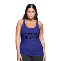 Prompt Fade Promptly Women’s Premium Tank Top - royal blue