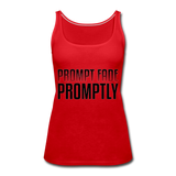 Prompt Fade Promptly Women’s Premium Tank Top - red
