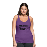 Prompt Fade Promptly Women’s Premium Tank Top - purple