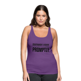 Prompt Fade Promptly Women’s Premium Tank Top - purple