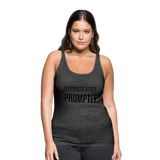 Prompt Fade Promptly Women’s Premium Tank Top - charcoal gray