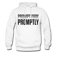 Prompt Fade Promptly Men's Hoodie - white