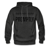 Prompt Fade Promptly Men's Hoodie - charcoal gray