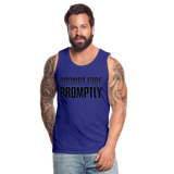 Prompt Fade Promptly Premium Tank - royal blue