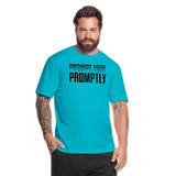 Men’s Moisture Wicking Performance T-Shirt - turquoise