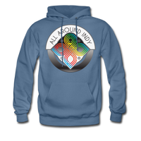 All Around Indy Alt Logo Men's Hoodie - denim blue