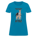 Alpaca My Bag Sword Version - Women's T-Shirt - turquoise