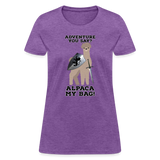 Alpaca My Bag Sword Version - Women's T-Shirt - purple heather