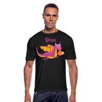 Pink Papa Dungeons, Diapers, & Dragon's Moisture Wicking Performance T-Shirt - black