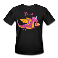 Pink Papa Dungeons, Diapers, & Dragon's Moisture Wicking Performance T-Shirt - black