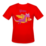 Pink Papa Dungeons, Diapers, & Dragon's Moisture Wicking Performance T-Shirt - red