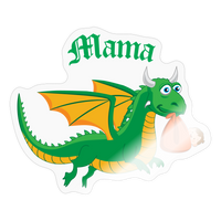 Green Mama Dungeons, Diapers, & Dragon's Sticker - transparent glossy