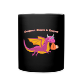 Pink Dungeons, Diapers, & Dragon's Mug - black