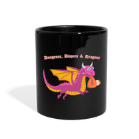 Pink Dungeons, Diapers, & Dragon's Mug - black