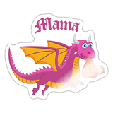 Pink Mama Dungeons, Diapers, & Dragon's Sticker - white glossy