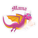 Pink Mama Dungeons, Diapers, & Dragon's Sticker - transparent glossy