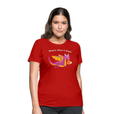 Dungeons, Diapers, & Dragon's Women's T-Shirt - red