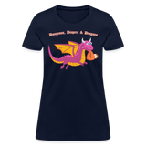 Dungeons, Diapers, & Dragon's Women's T-Shirt - navy