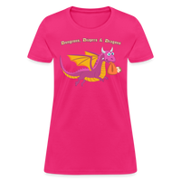 Dungeons, Diapers, & Dragon's Women's T-Shirt - fuchsia