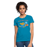 Blue Dungeons, Diapers, & Dragons Women's T-Shirt - turquoise