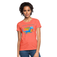 Blue Dungeons, Diapers, & Dragons Women's T-Shirt - heather coral