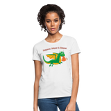 Green Dungeons, Diapers, & Dragons Women's T-Shirt - white
