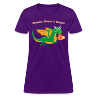Green Dungeons, Diapers, & Dragons Women's T-Shirt - purple