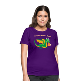 Green Dungeons, Diapers, & Dragons Women's T-Shirt - purple