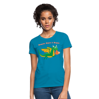 Green Dungeons, Diapers, & Dragons Women's T-Shirt - turquoise