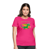 Green Dungeons, Diapers, & Dragons Women's T-Shirt - fuchsia