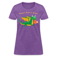Green Dungeons, Diapers, & Dragons Women's T-Shirt - purple heather