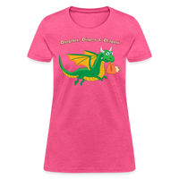 Green Dungeons, Diapers, & Dragons Women's T-Shirt - heather pink